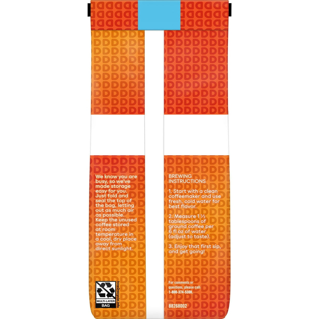 Dunkin’ French Vanilla Artificially Flavored Coffee Ground Coffee Bag 12 oz (Pack of 6)