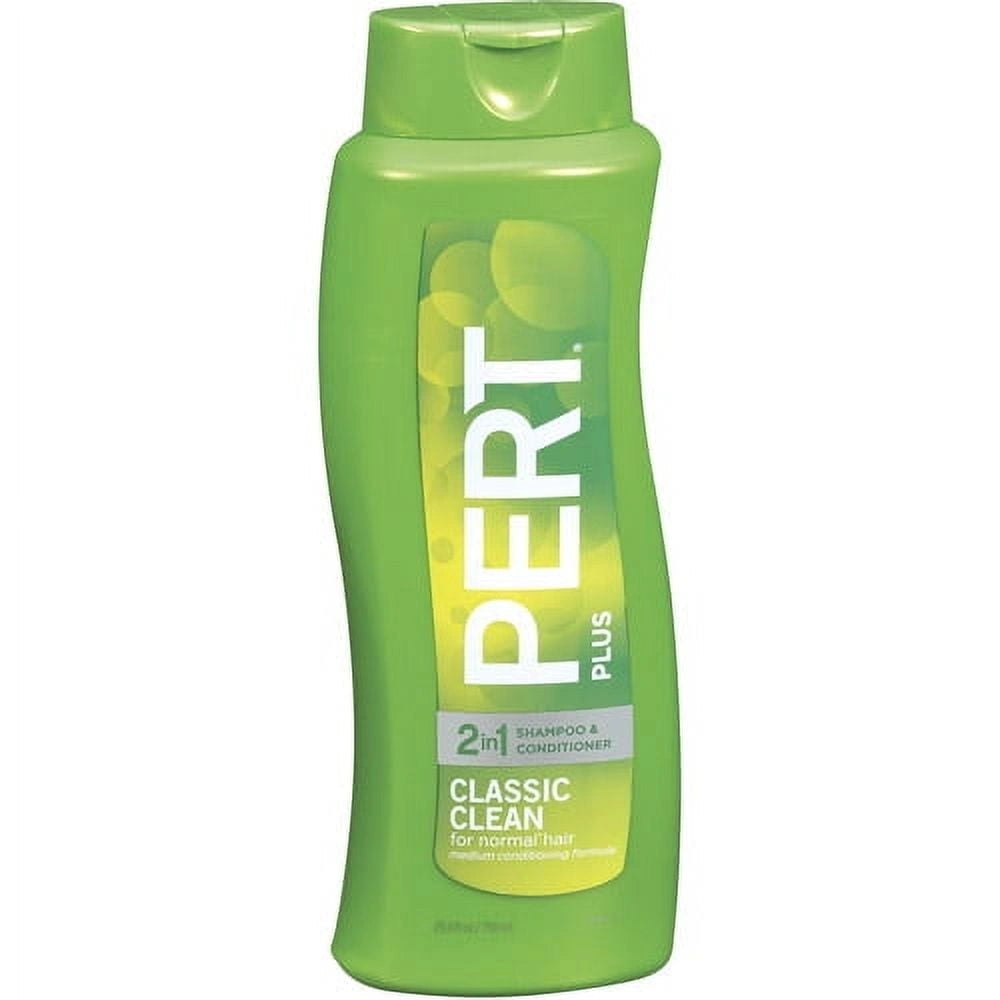 Pert Plus 2in1 Shampoo + Conditioner, Medium, for Normal Hair, 25.4 fl oz (Pack of 4)