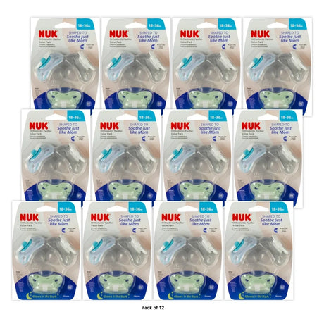 Nuk Orthodontic Pacifier, 18-36 Months (Pack of 12)
