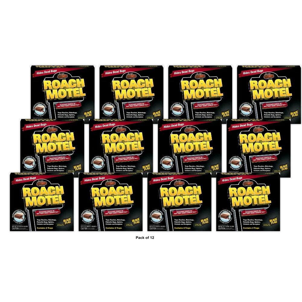 Black Flag 11020 511086 Roach Motel Insect Trap Case (Pack of 12)