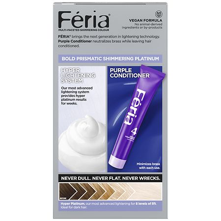 L'Oreal Paris Feria Advanced Lightening System Permanent Hair Color - Hyper Plat (Pack of 12)