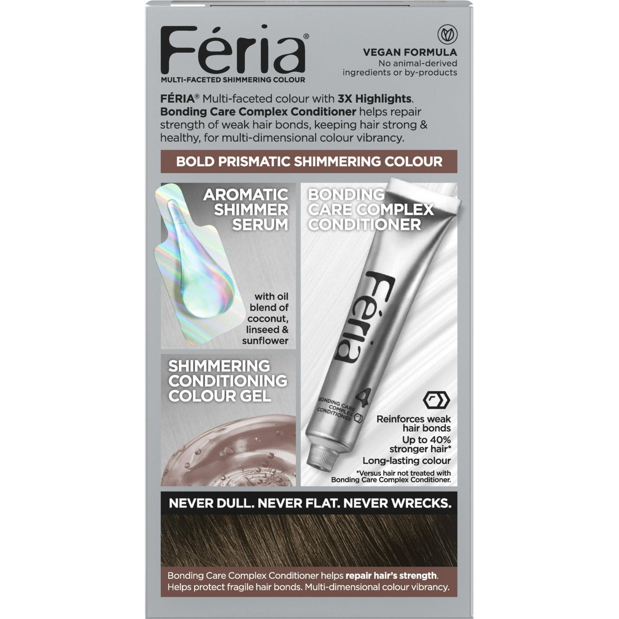 L'Oreal Paris Feria Multi-Faceted Shimmering Color - 40 Deeply Brown - 6.3 fl Oz (Pack of 12)