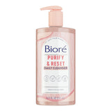 Biore Daily Purifying Cleanser, Oil Free Face Wash, Dermatologist Tested Rose Qu 6.77 oz (Pack of 12)