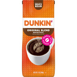 Dunkin' Donuts Original Blend Whole Bean Coffee, 12 oz (Pack of 6)