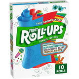 Fruit Roll-Ups Fruit Flavored Snacks, Variety Pack Strawberry, Tropical Tie Dye (Pack of 10)