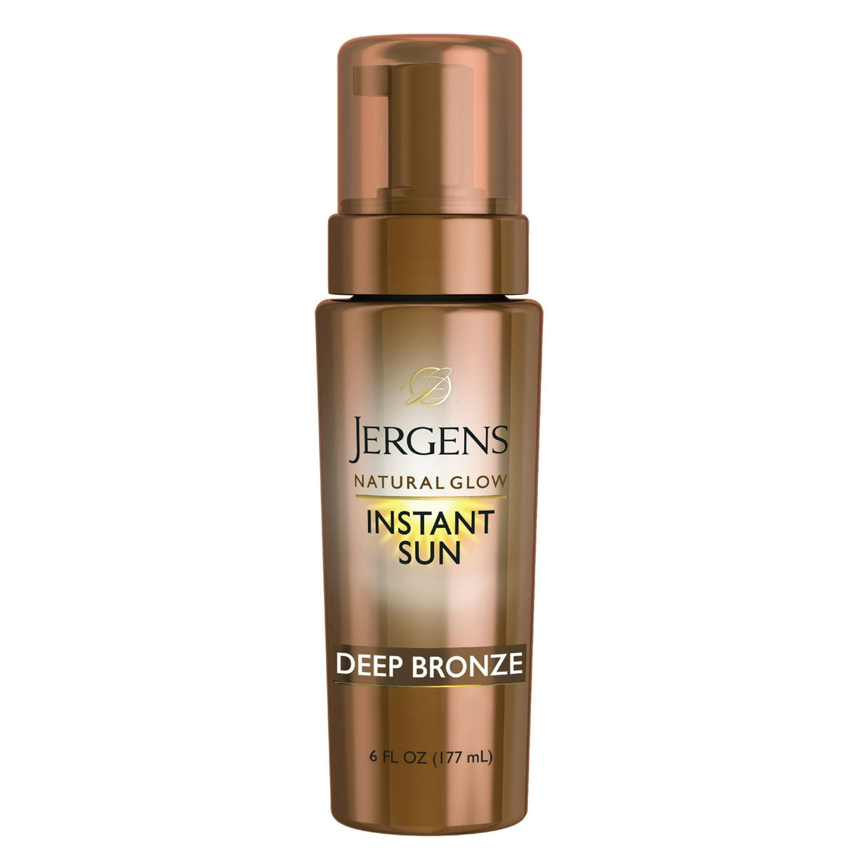 Jergens Natural Glow Instant Moisturizing Self Tanner Tanning Foam - Deep Bronze 6 OZ (Pack of 5)