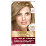 L'Oreal Paris Excellence Triple Protection Permanent Hair Color - 7- 6.3 fl OZ(Pack of 12)