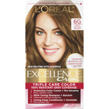 L'Oreal Paris Excellence Triple Protection Permanent Hair Color - 6G- 6.3 fl OZ (Pack of 12)