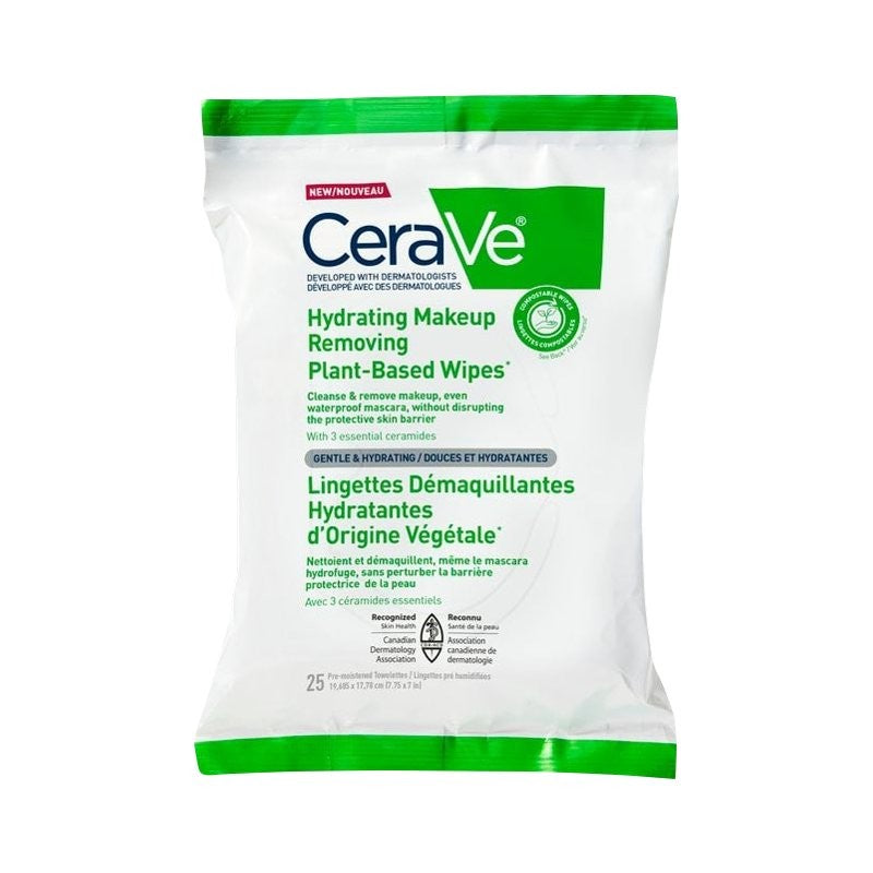 CERAVE M/UP REMOVER WIPES 25CT