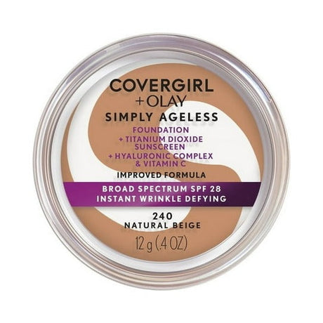 Covergirl Simply Ageless Wrinkle Defying Foundation 0.4 Oz (Pack of 72)