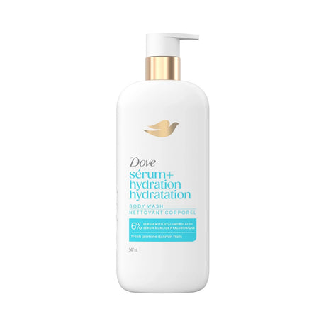 Dove Hydration Boost Body Wash 18.5 Oz (Pack of 4)