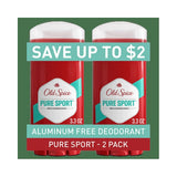 Old Spice High Endurance Pure Sport Deodorant 3.4 Oz (Pack of 6)