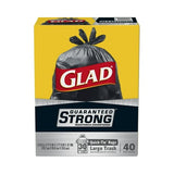 Glad Quick Tie Extra Strong Large Trash Bags 30 Gallon (Pack of 4)