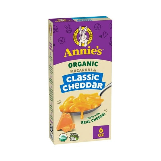 Annie's Organic Classic Cheddar Mac & Cheese 6 Oz (Pack of 12)