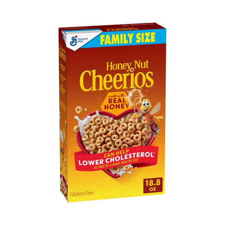 Cheerios Honey Nut Cereal 18.8 Oz (Pack of 14)
