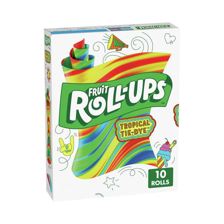 Fruit Roll-Ups Tropical Tie-Dye (Pack of 10)
