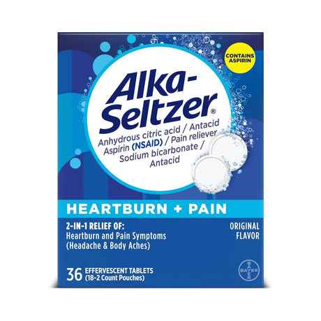 Alka-Seltzer Heartburn + Pain Relief 36 Count (Pack of 30) - view 3