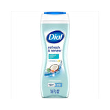 Dial Body Wash Refresh & Renew Coconut Water 16 Oz (Pack of 6)