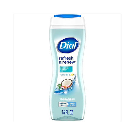 Dial Body Wash Refresh & Renew Coconut Water 16 Oz (Pack of 6)