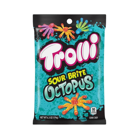 Trolli Sour Brite Octopus 4.25 Oz (Pack of 12)