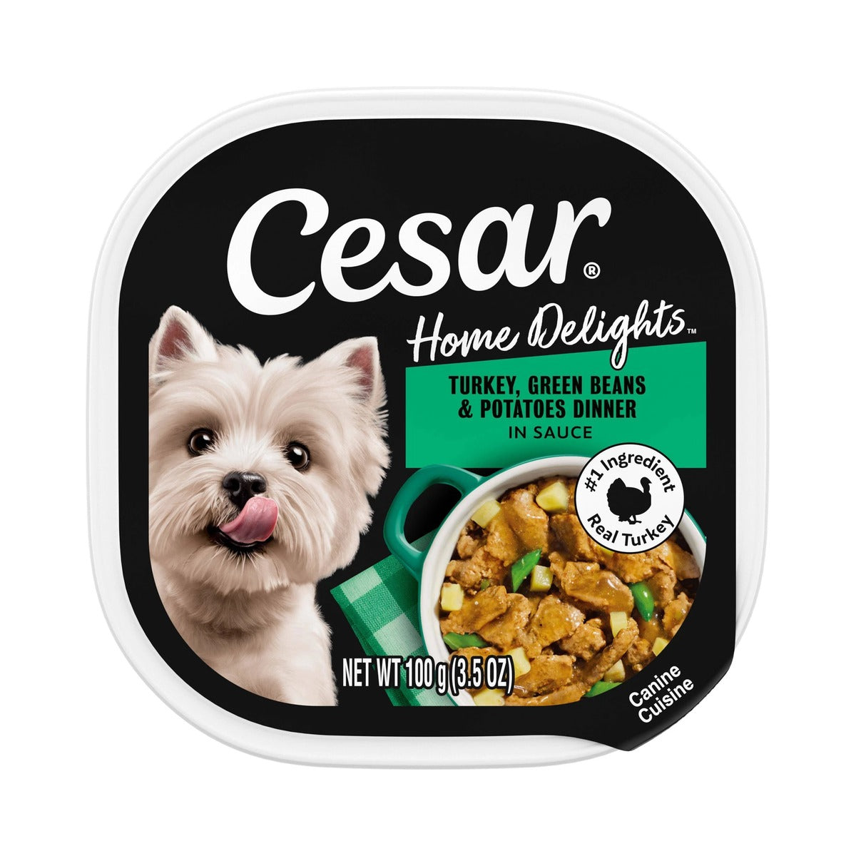 Cesar Home Delights Turkey, Potato & Green Beans 3.5 Oz (Pack of 24)