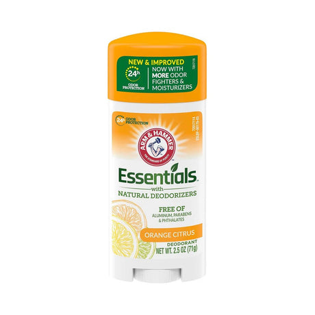 Arm & Hammer Essentials Deodorant Orange Citrus 2.5 Oz (Pack of 12)