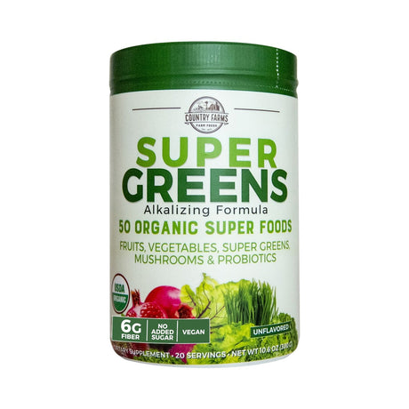 Country Farms Super Greens Drink Mix 10.6 Oz (Pack of 12) - view 2