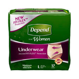 Depend Fresh Protection Women's Incontinence Underwear Large (Pack of 2) - view 3