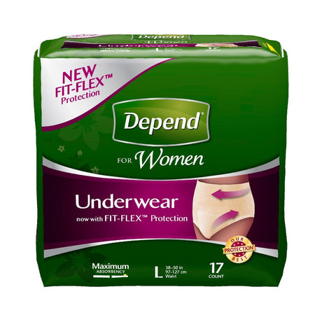 Depend Fresh Protection Women's Incontinence Underwear Large (Pack of 2) - view 3