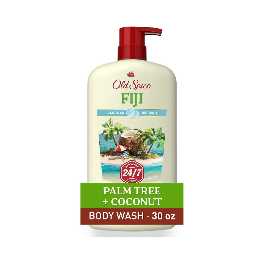 Old Spice Body Wash Fiji 30 Fl Oz (Pack of 4)
