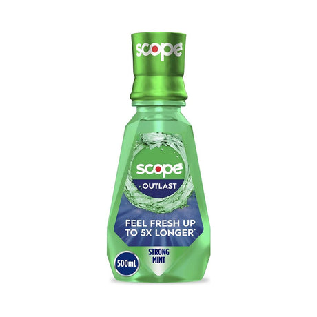 Crest Scope Outlast Mouthwash 500mL (Pack of 4)