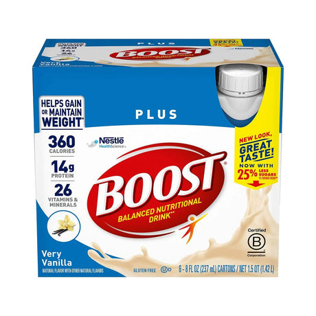 Boost Very Vanilla Complete Nutritional Drink 8 Oz (Pack of 4) - view 2