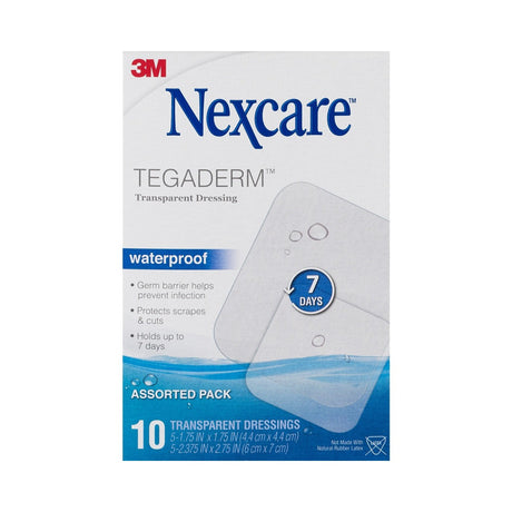 3M Nexcare Tegaderm Transparent Dressing 10 Count (Pack of 12) - view 2