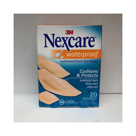 3M Nexcare Waterproof Cushioned Bandages Assorted (Pack of 24)