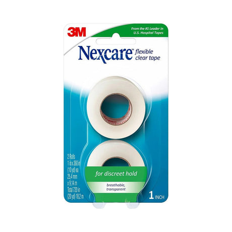 3M Nexcare Flexible Clear Tape 1 In x 360 In (Pack of 24)