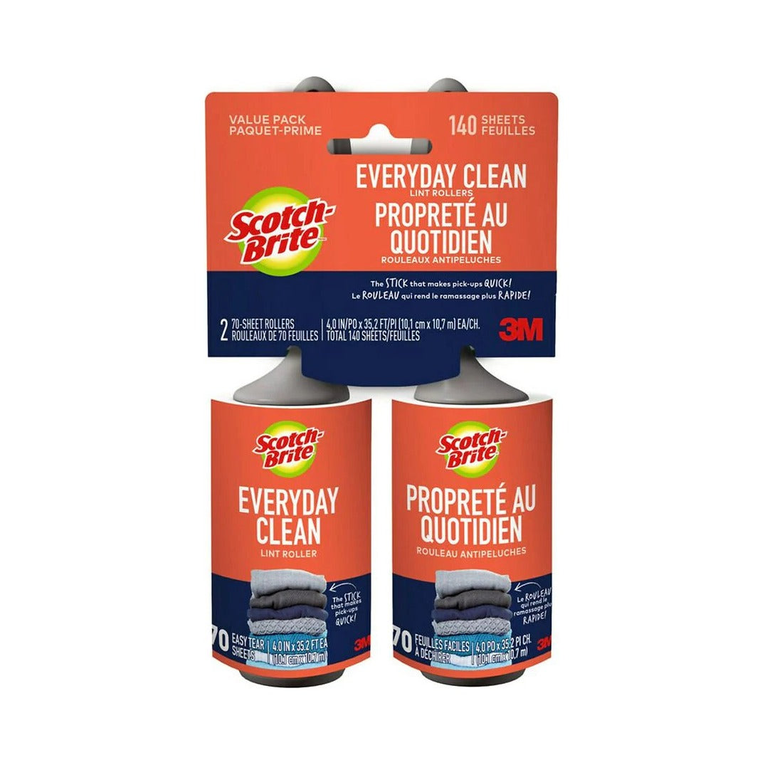 Scotch-Brite Lint Roller 140 Sheets (Pack of 4)