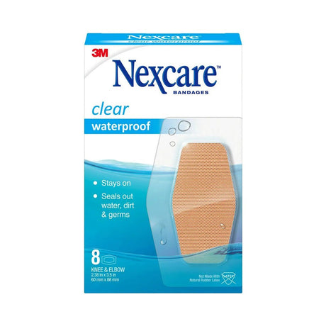 3M Nexcare Waterproof Bandages Knee/Elbow (Pack of 24)