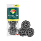 Scotch-Brite Stainless Steel Scrubbing Pads 1 Pack (Pack of 8)