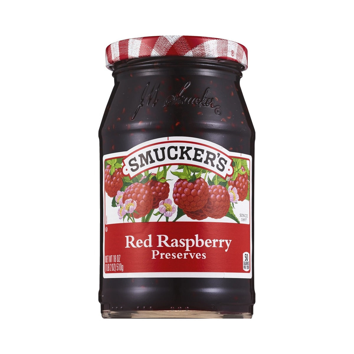 Smucker's Red Raspberry Preserves 18 Oz (Pack of 12)