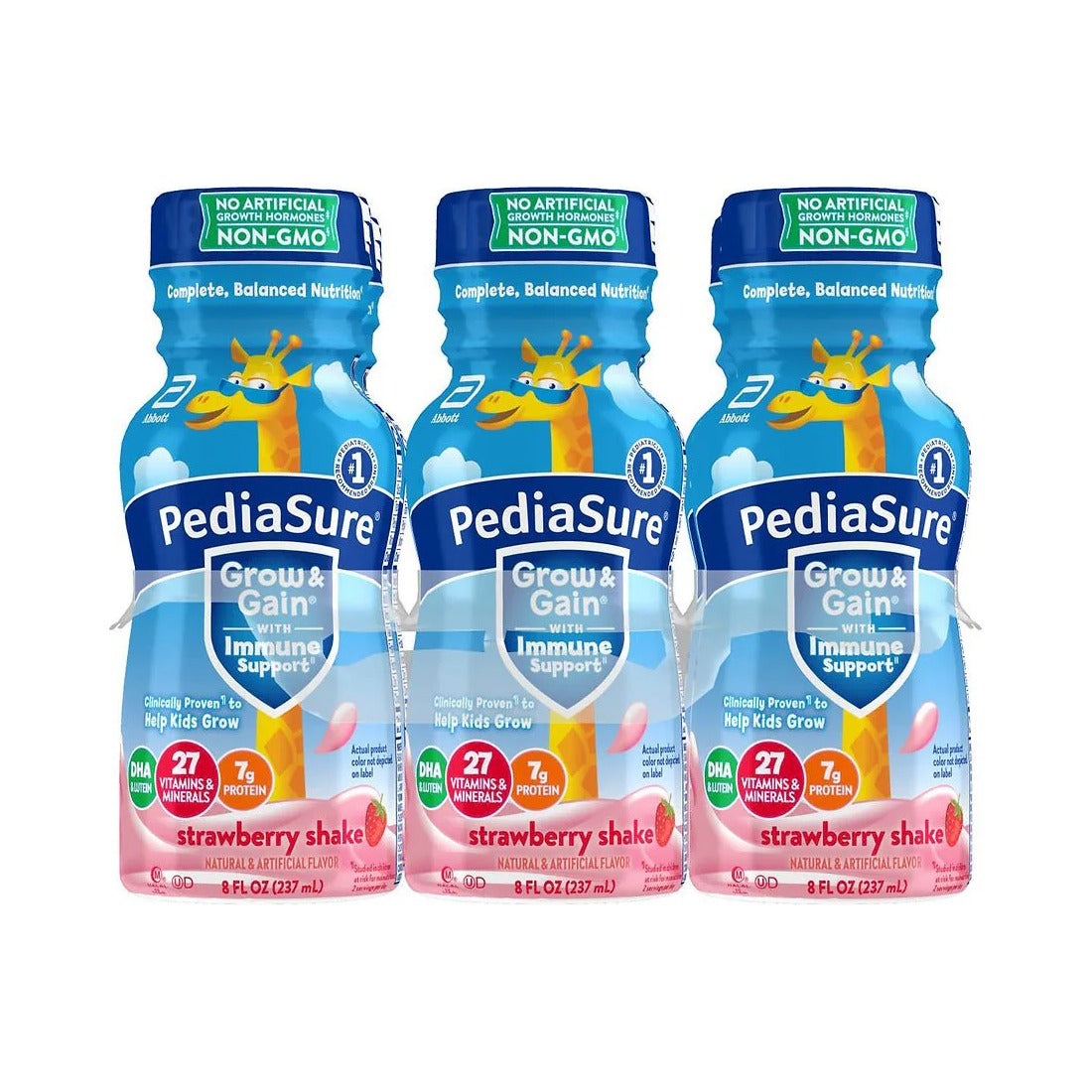 PediaSure Grow & Gain Strawberry Shake 8 Oz (Pack of 4) - view 2