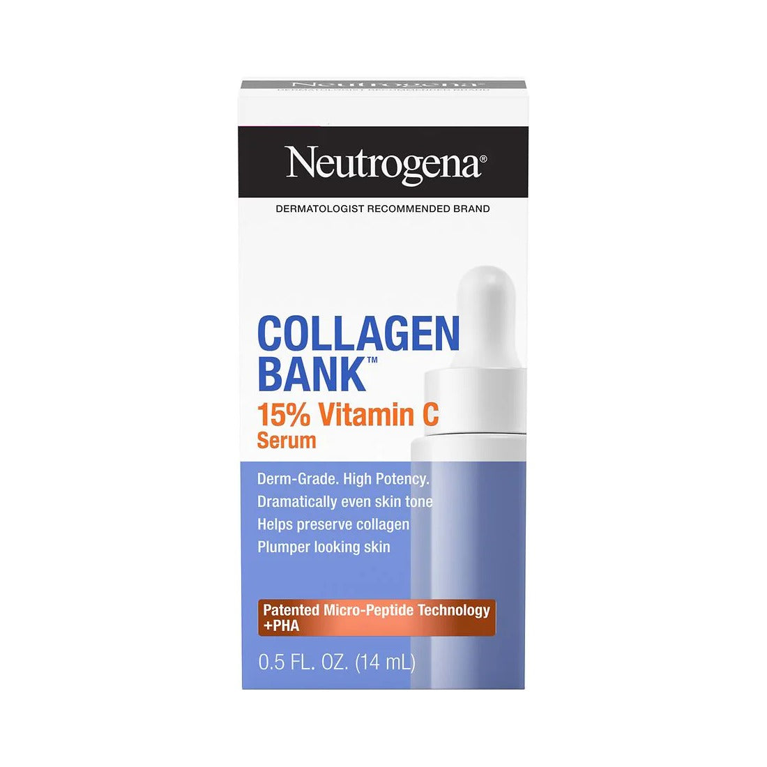 Neutrogena Collagen Bank Vitamin C Serum 0.5 Oz (Pack of 12)