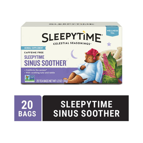 Celestial Seasonings Sleepytime Sinus Soother Tea 20 Count (Pack of 6)