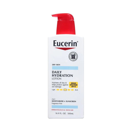 Eucerin Daily Hydration Body Lotion 16.9 Oz (Pack of 12)