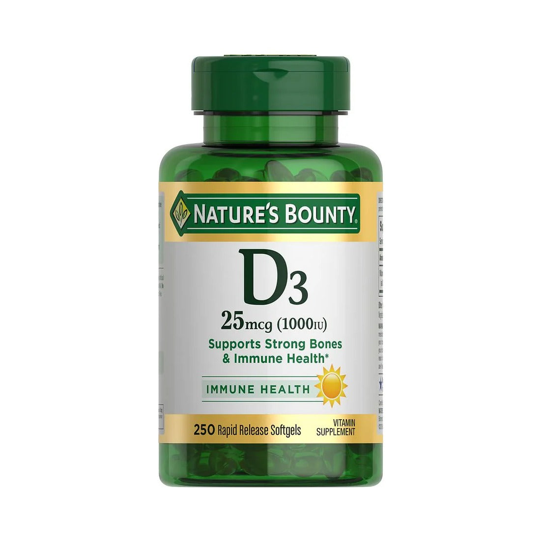 Nature's Bounty Vitamin D3 1000 IU (Pack of 24)