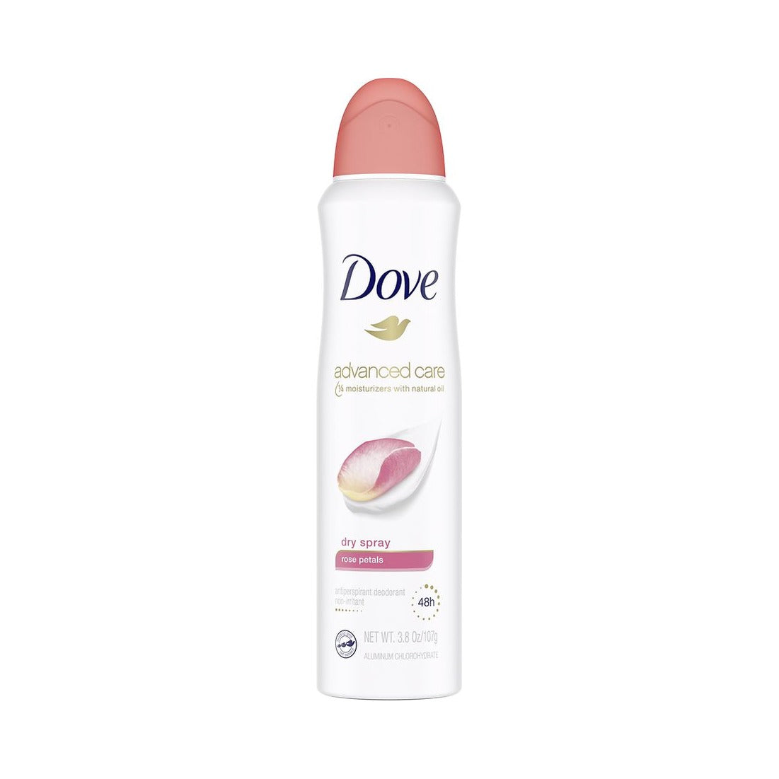 Dove Advanced Care Rose Petals Antiperspirant Deodorant 3.8 Oz (Pack of 12)
