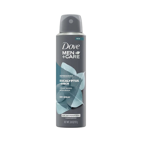 Dove Men+Care Eucalyptus & Birch Dry Spray 3.8 Oz (Pack of 12)