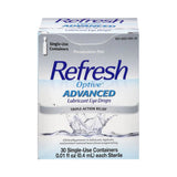 Refresh Optive Advanced Lubricant Eye Drops 0.4 mL (Pack of 24)