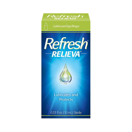 Refresh Relieva Lubricant Eye Drops 0.33 Oz (Pack of 24)