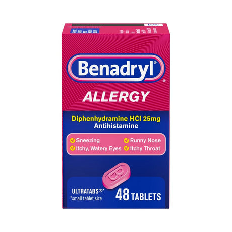 Benadryl Ultra Allergy Relief Tablets 48ct (Pack of 72)