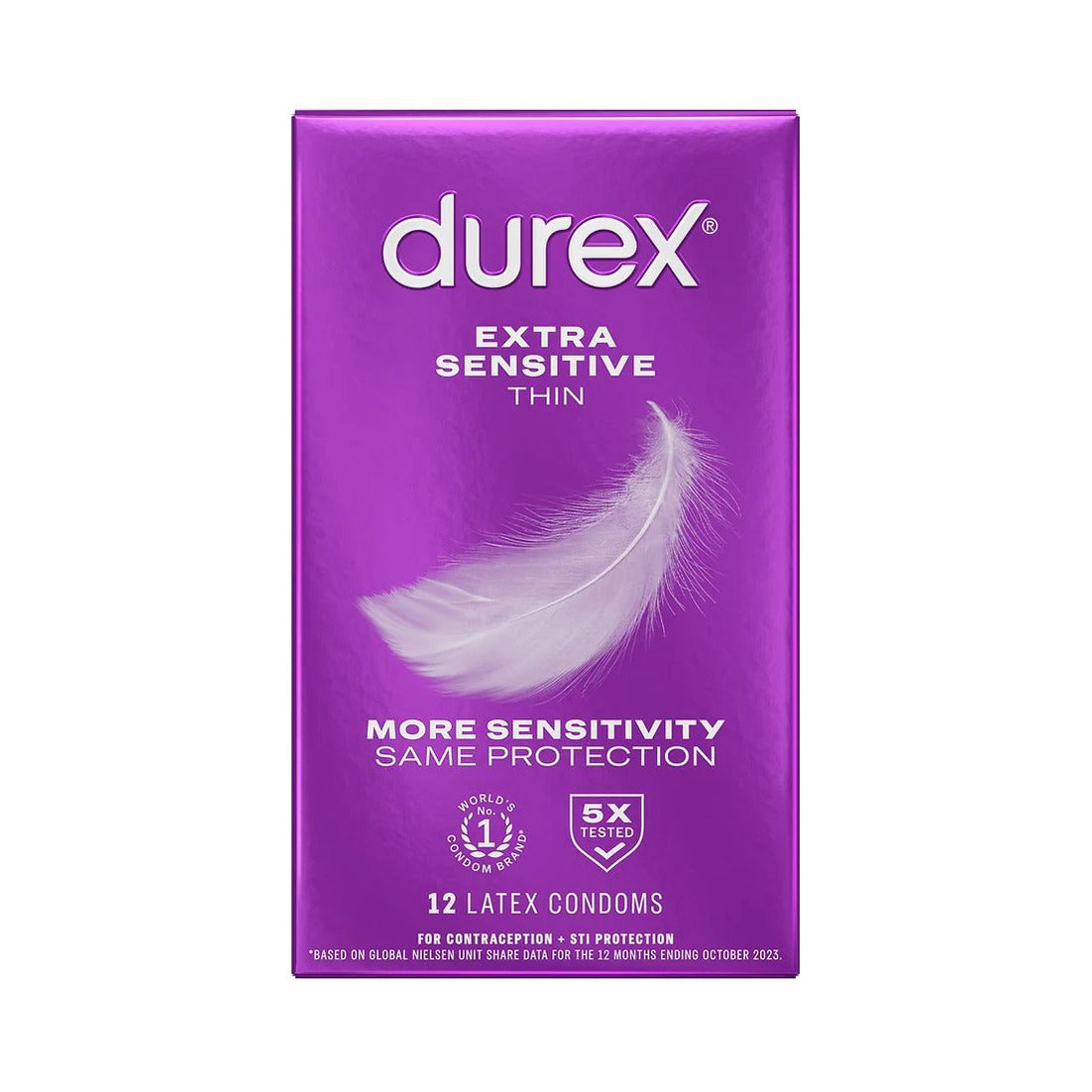 Durex Extra Sensitive Condom 12 Count (Pack of 18)